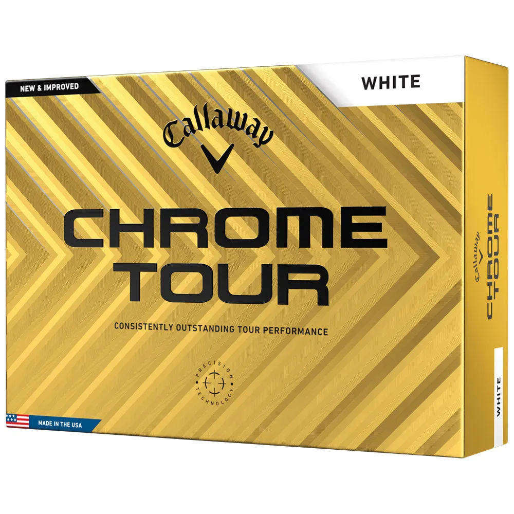 Callaway Chrome Tour Golf Balls - White - 12 Pack, Golf shaft flex chart, Golf mat for home, Senior golf clubs
