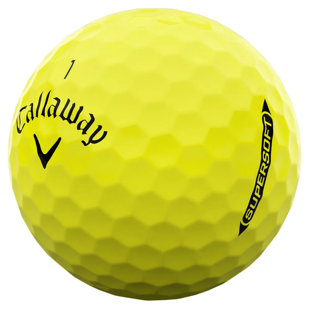 Callaway Supersoft Golf Balls - Yellow - 12 Pack, Golf shaft puller tool