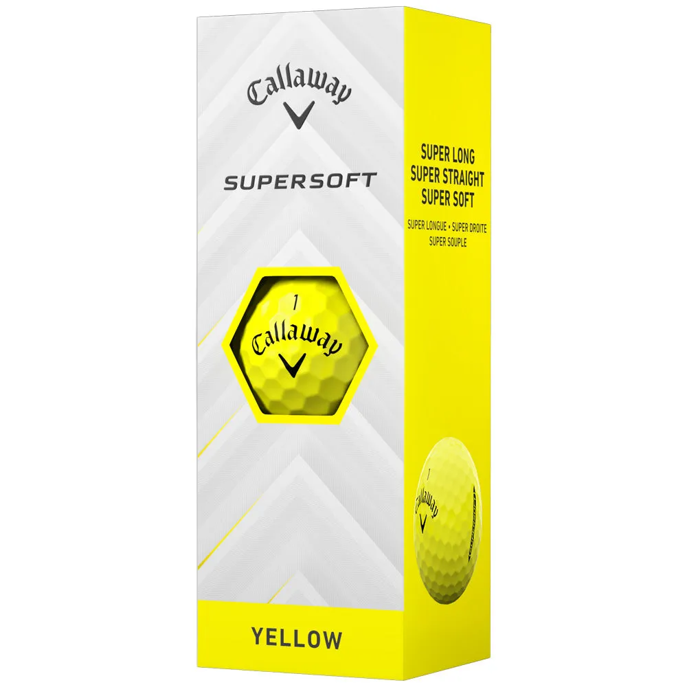 Callaway Supersoft Golf Balls - Yellow - 12 Pack, Golf gear for seniors