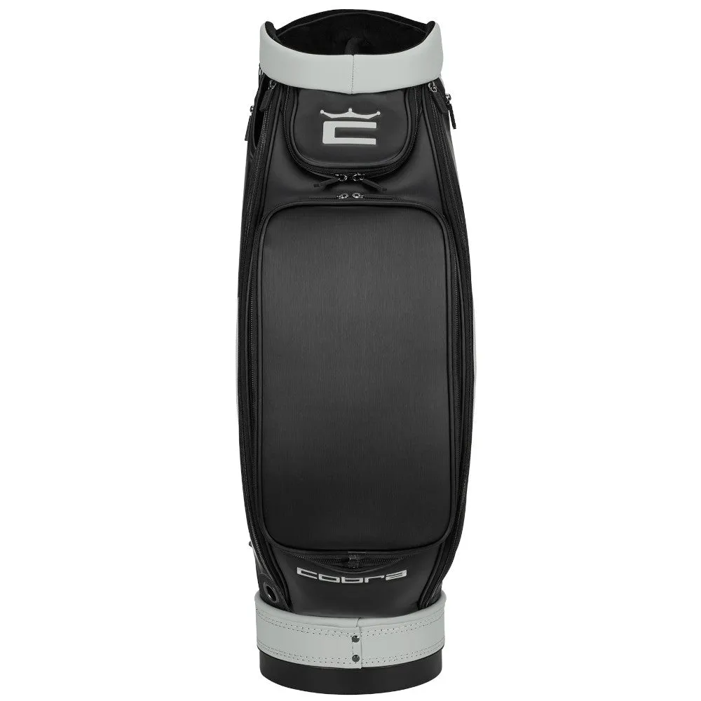Cobra x Vessel Core Staff Bag - Black/Avalanche Gray, Golf gift for men, Golf mat for home