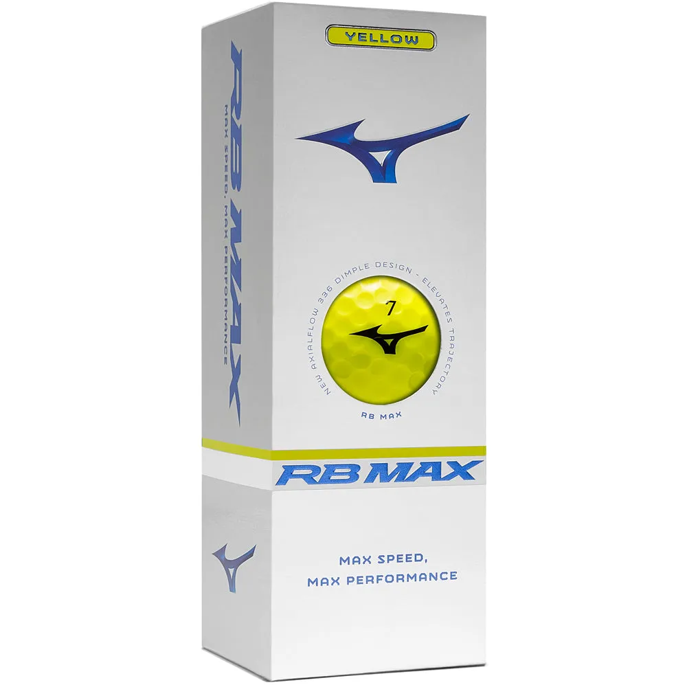 Mizuno RB Max Golf Balls - Yellow - 12 Pack, Airline approved golf bag, Graphite golf shafts