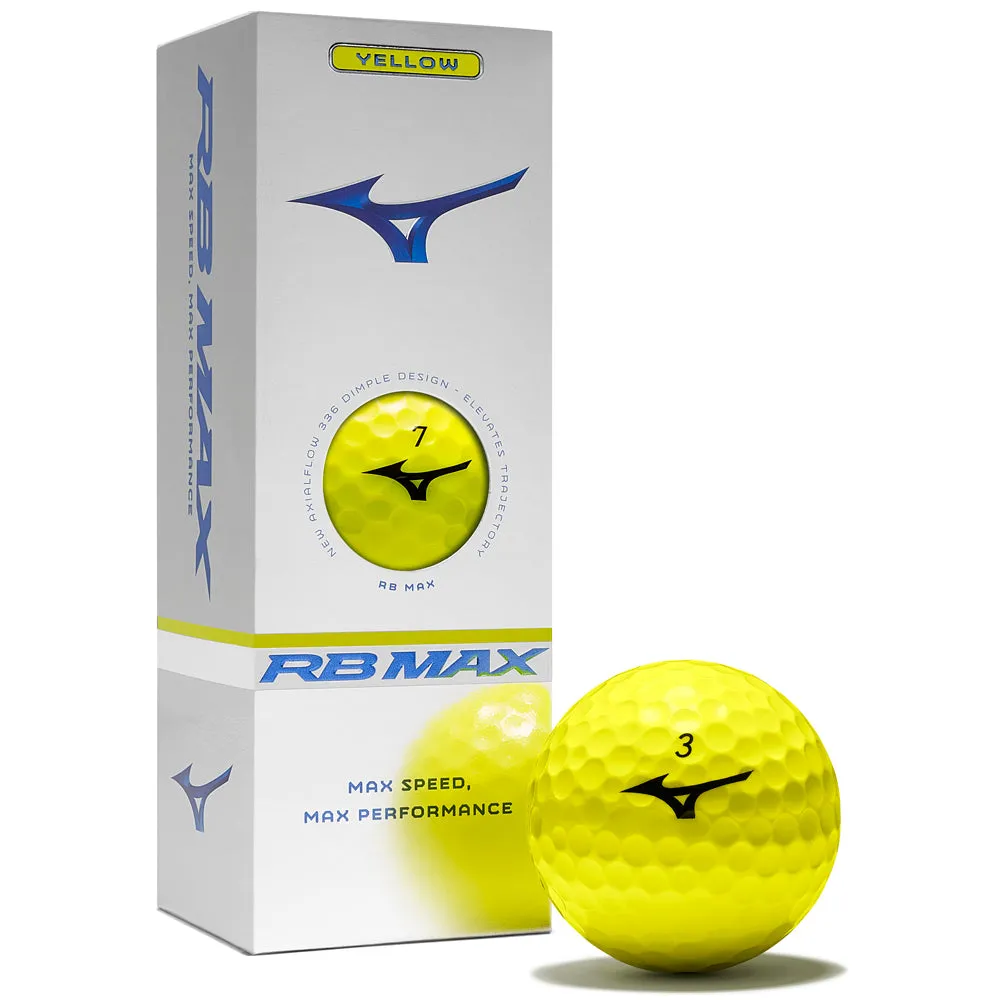 Mizuno RB Max Golf Balls - Yellow - 12 Pack, Golf meme gifts