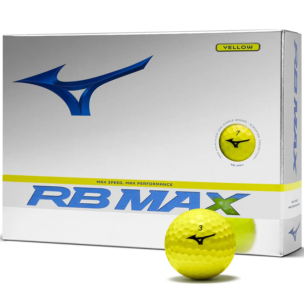 Back in Stock Mizuno RB Max Golf Balls - Yellow - 12 Pack Discover the Difference, Leather golf gloves