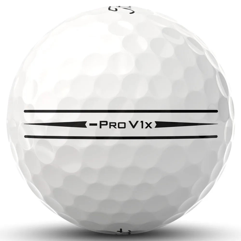 Titleist Pro V1x Left Dash Enhanced Alignment Golf Balls - White - 12 Pack, Lightweight golf bag