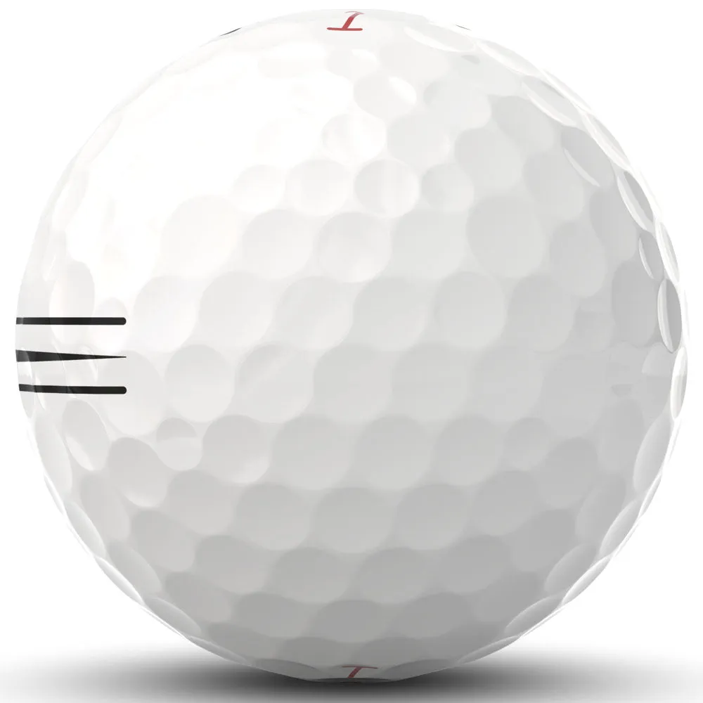 Titleist Pro V1x Left Dash Enhanced Alignment Golf Balls - White - 12 Pack, Smart golf balls
