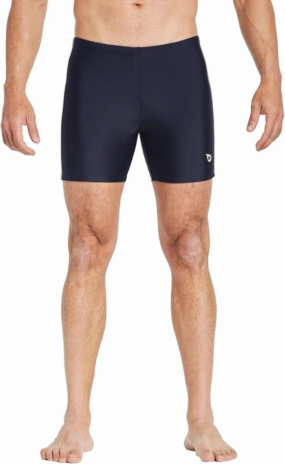baleaf Men's Athletic Swim Jammers Quick Dry Compression Square Leg Swim Brief Swimsuit