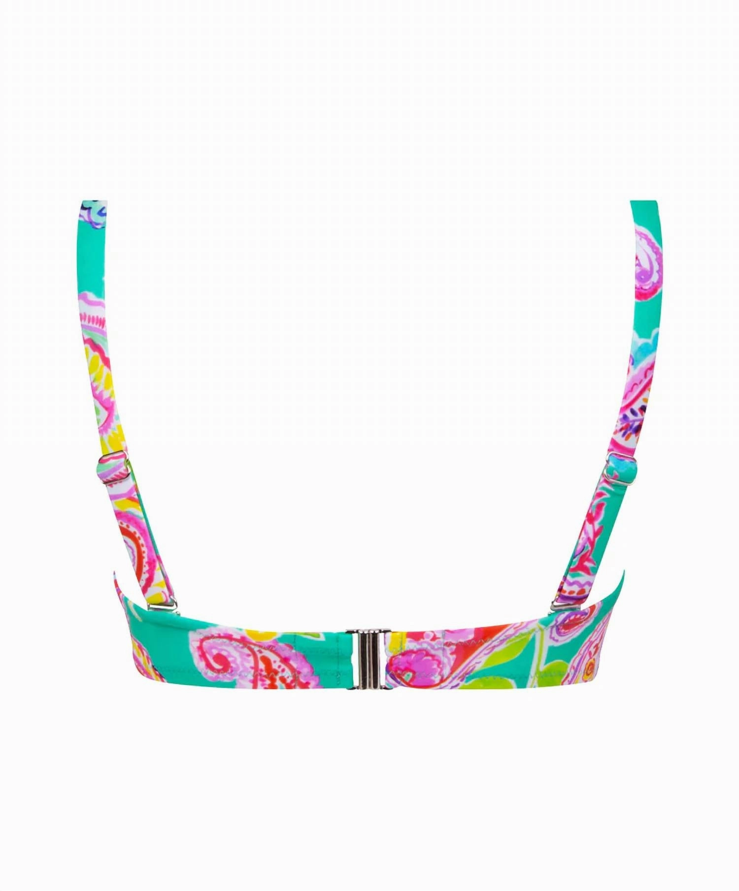 Bandeau Bikini Top In Aquaholi