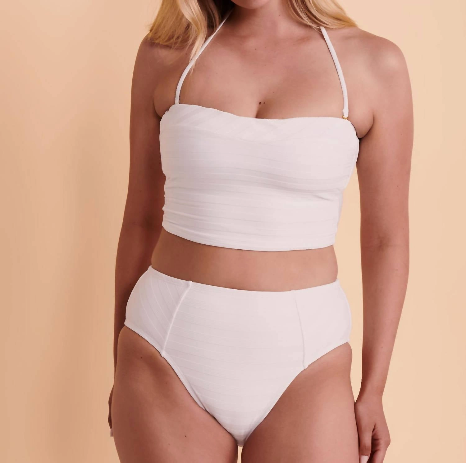 Bandeau Bikini Top In White