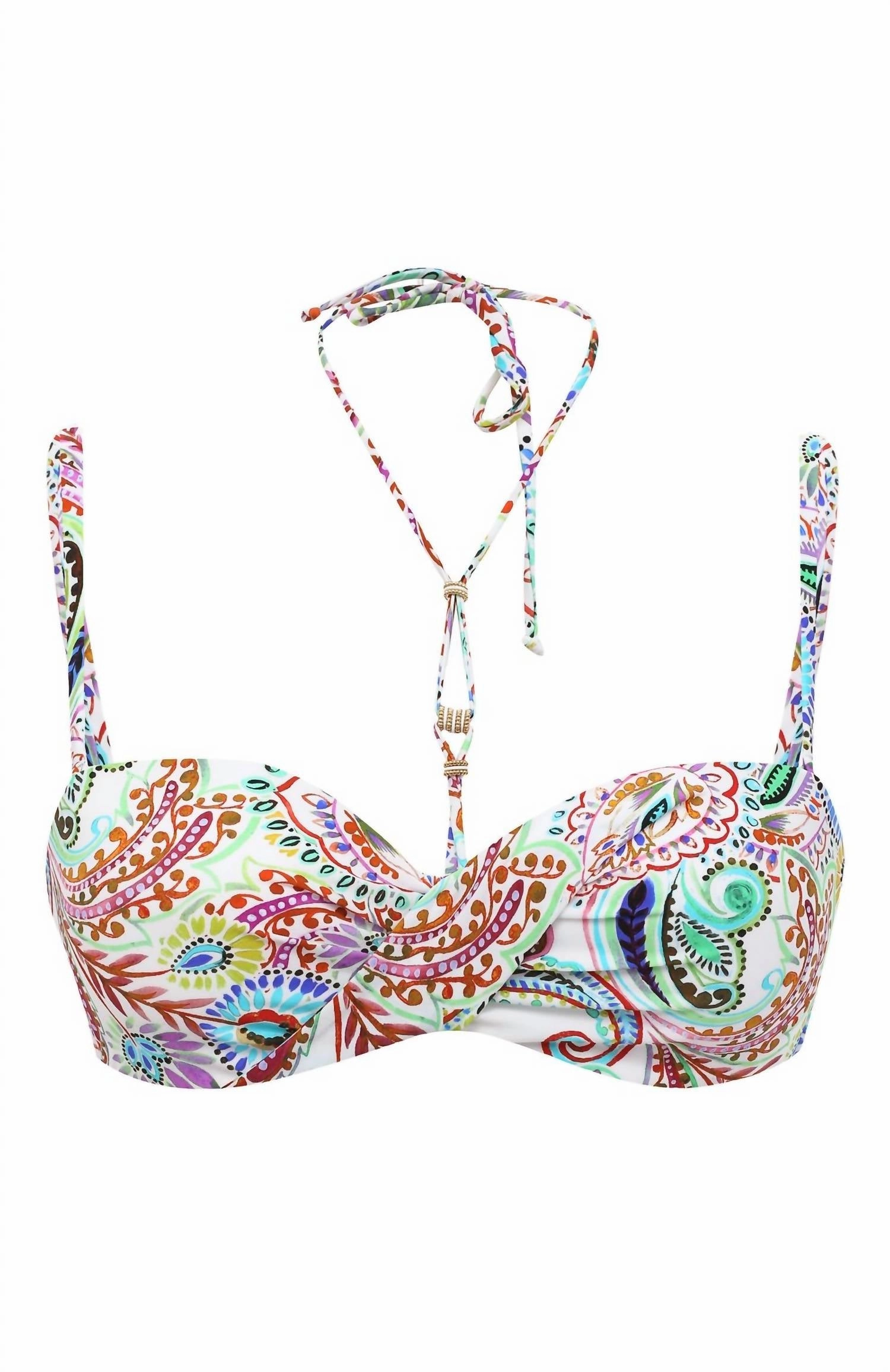 Bandeau Swim Top In Nacre Cachemire