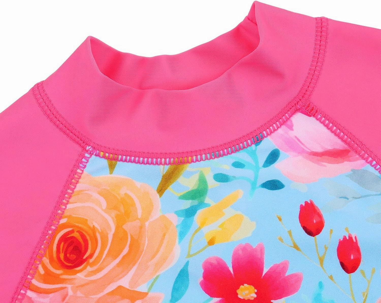 BAOHULU Girl's Two-Piece Long Sleeve Swimsuits UPF50  Rash Guard Kids Bathing Suit