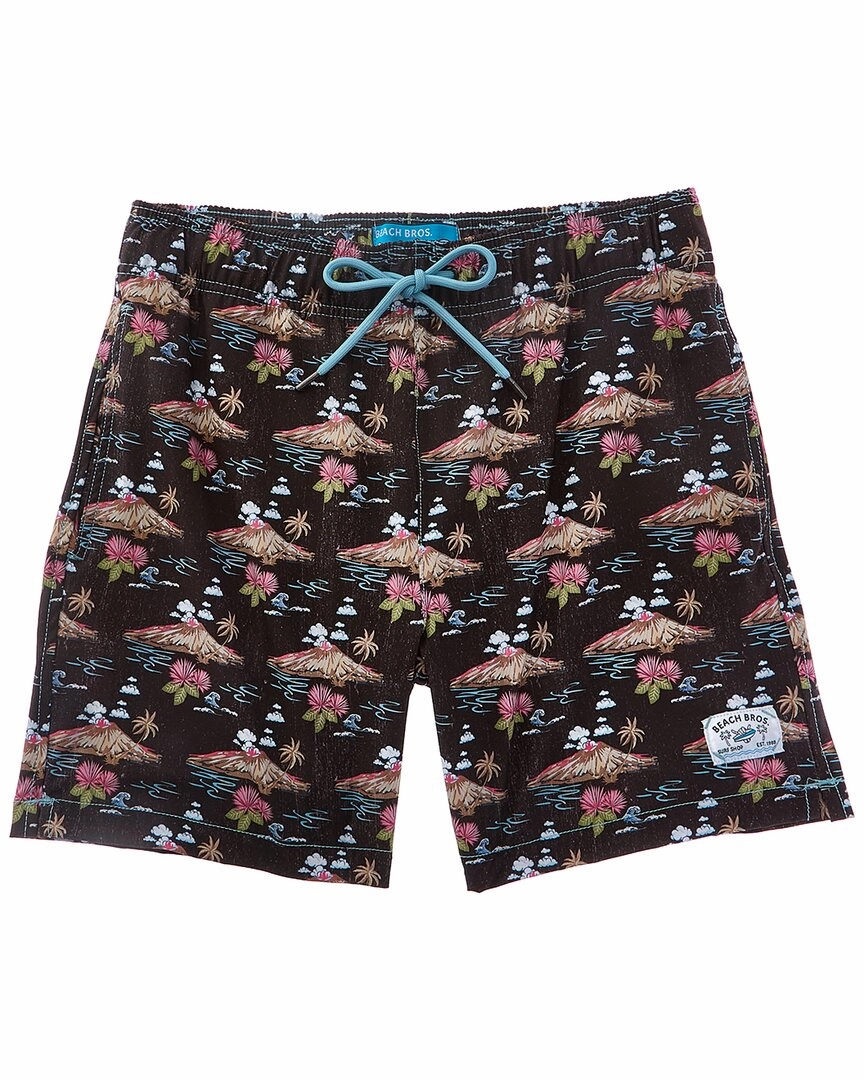 Beach Bros Volcano Clouds Swim Trunk