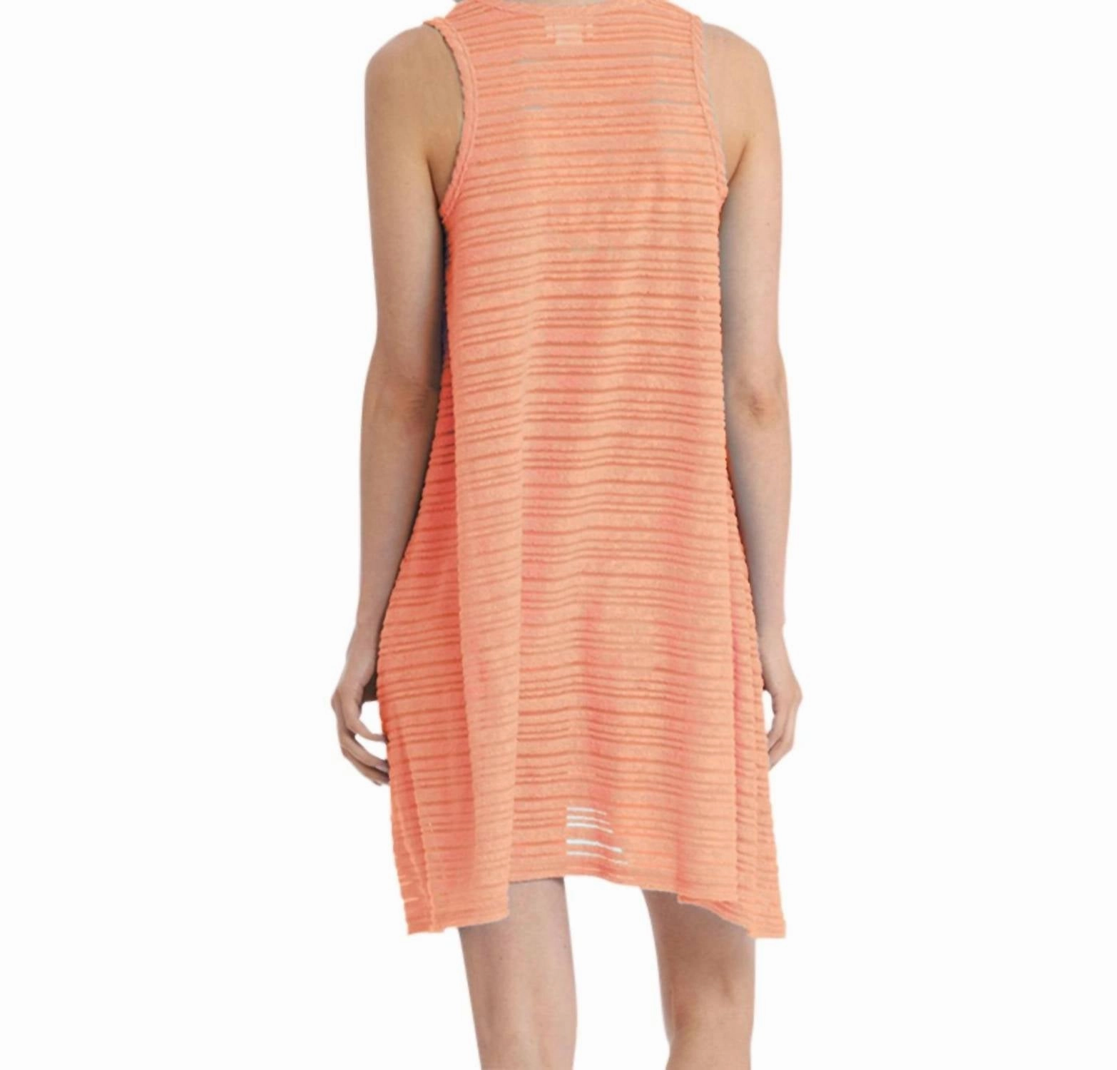 Belize V-Neck Handkerchief Cover Up In Coral