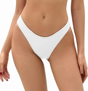 Bellecarrie Women's Cheeky Brazilian Bikini Bottoms Low Rise High Cut Swim Bottom