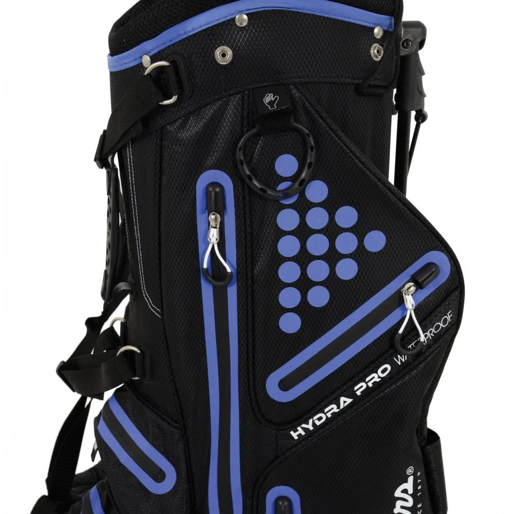 Ben Sayers Hydra Pro Waterproof Stand Bag - Black/Blue, Golf gift for men