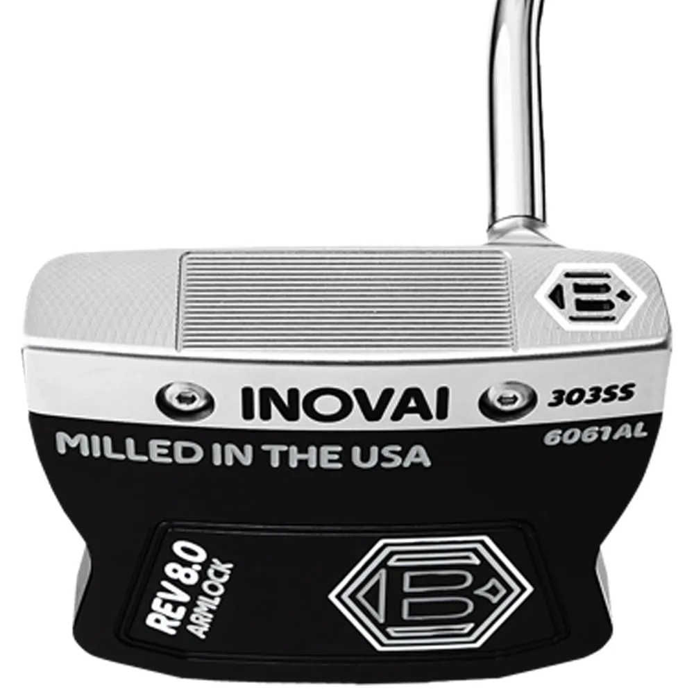 Bettinardi Inovai Putter - 8.0 Armlock, Golf GPS watch, Men's golf polo shirts, Nike Air Zoom golf shoes