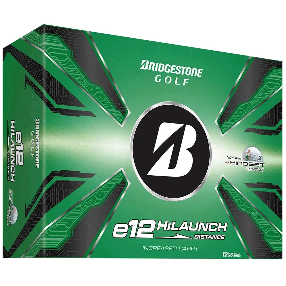 Bridgestone e12 High Launch Golf Balls - White - 12 Pack, Best golf gifts 2024, Golf training aid, Electric golf trolley