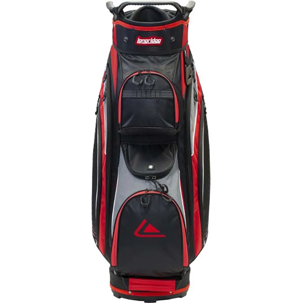 Longridge Deluxe Lite Cart Bag - Black/Charcoal/Red, Lightweight golf shoes