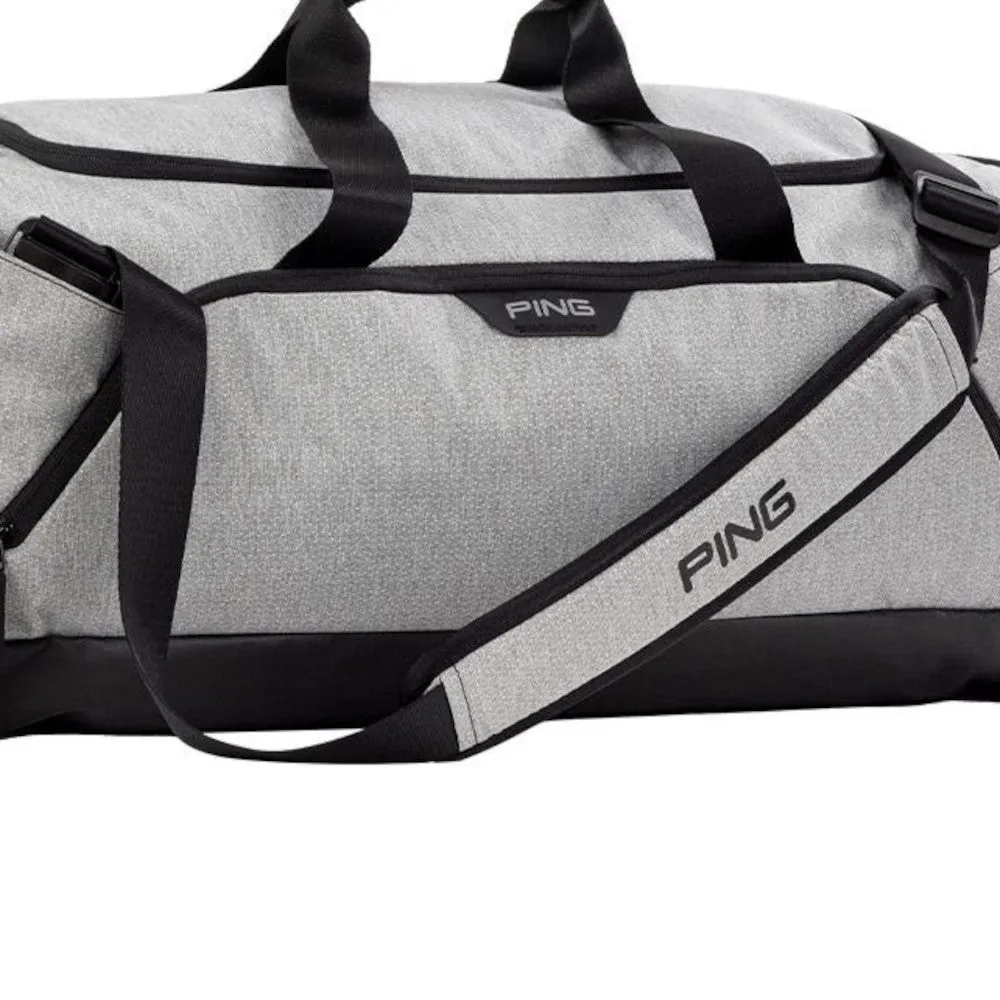 Ping Duffel Bag 251 - Textured Heather Grey, Golf ball stamp kit, Eco-friendly golf tees