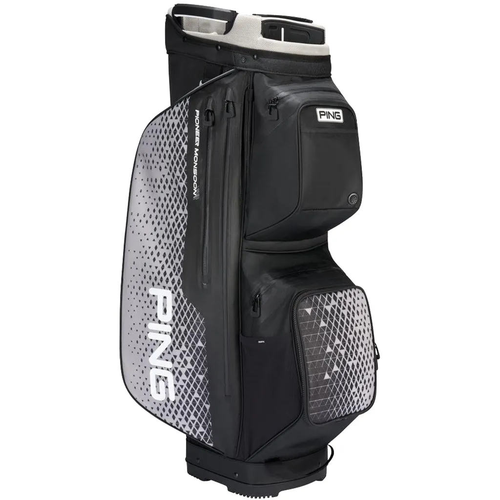 Best-Selling Ping Pioneer Monsoon 231 Waterproof Cart Bag - Black/Grey Weekly Favorite, Golf shoes for plantar fasciitis, Low compression golf balls, Golf balls for distance