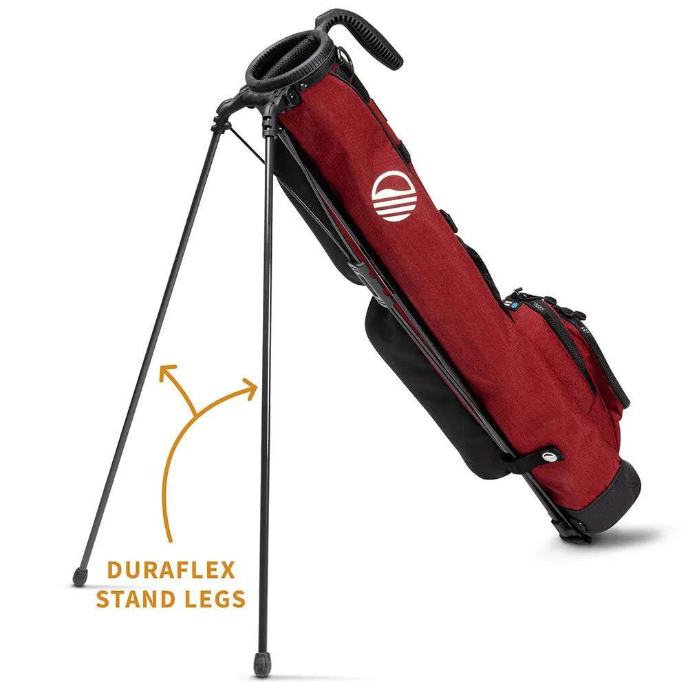 Sunday Golf Loma Pencil Stand Bag - Ron Burgundy, Golf accessories for women, Golf cart bag with 14 dividers