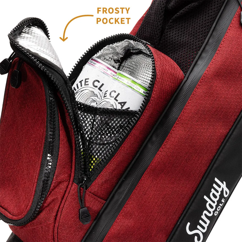 Sunday Golf Loma Pencil Stand Bag - Ron Burgundy, Electric golf trolley, Callaway Paradym irons, How to choose golf irons for beginners