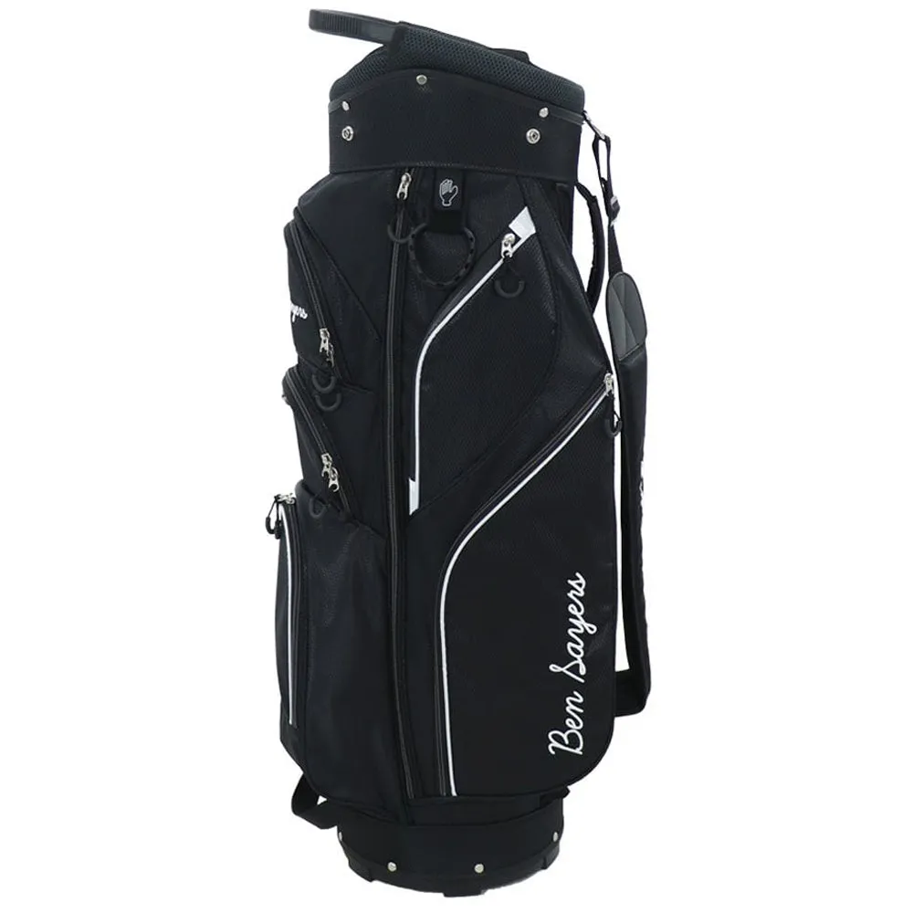 Ben Sayers DLX Cart Bag - Black/White, Waterproof golf jacket, Golf practice net