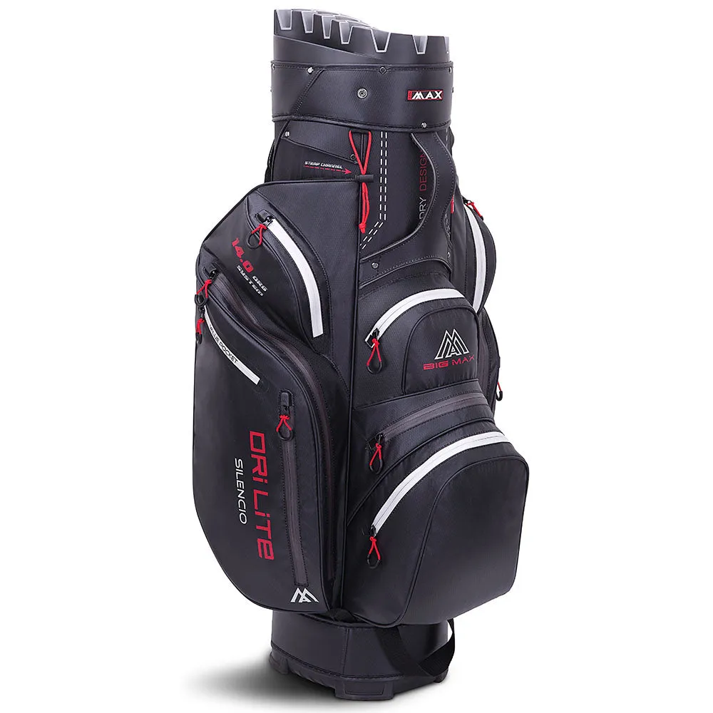 Big Max Dri Lite Silencio 2 Organiser Cart Bag - Black, Golf rain gloves