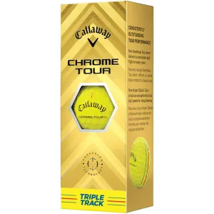 Better Than Ever Callaway Chrome Tour Triple Track Golf Balls - Yellow - 3 Sleeve A Smarter Choice, Golf gear for tall men, Golf club loft adjustment, Golf shoe travel bag