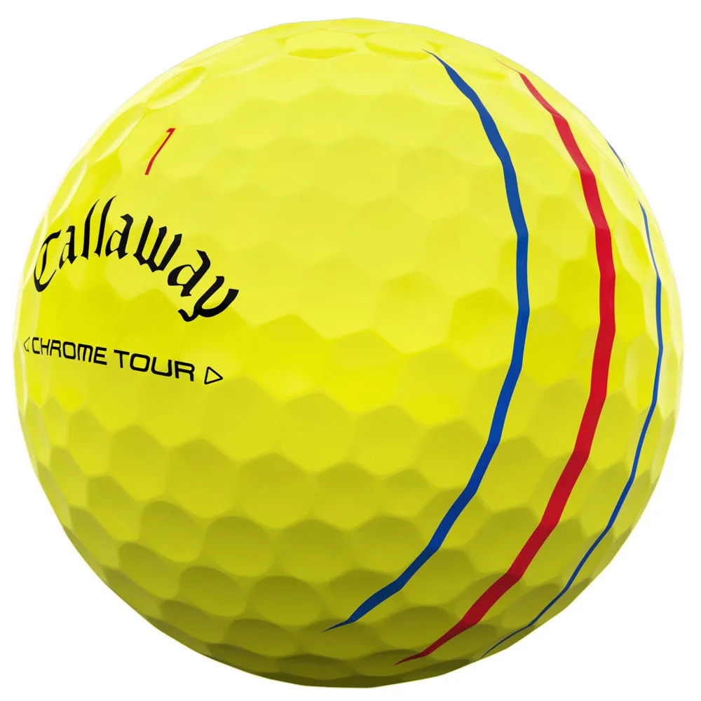 Callaway Chrome Tour Triple Track Golf Balls - Yellow - 3 Sleeve, Women's golf skirts