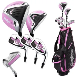 Better Than Ever MacGregor V-MAX Junior 7-Piece Stand Bag Package Set - Pink (Ages 9-12) New Arrival, Golf alignment sticks, What golf ball is best for high handicappers