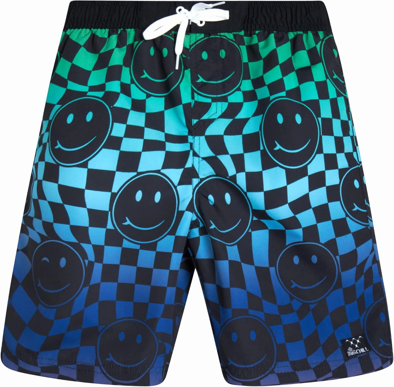 Big Chill Boys Rash Guard Set - 4 Piece UPF 50  Quick Dry Long Sleeve Swim Shirts and Trunks Set for Boys (Sizes: 4-14)