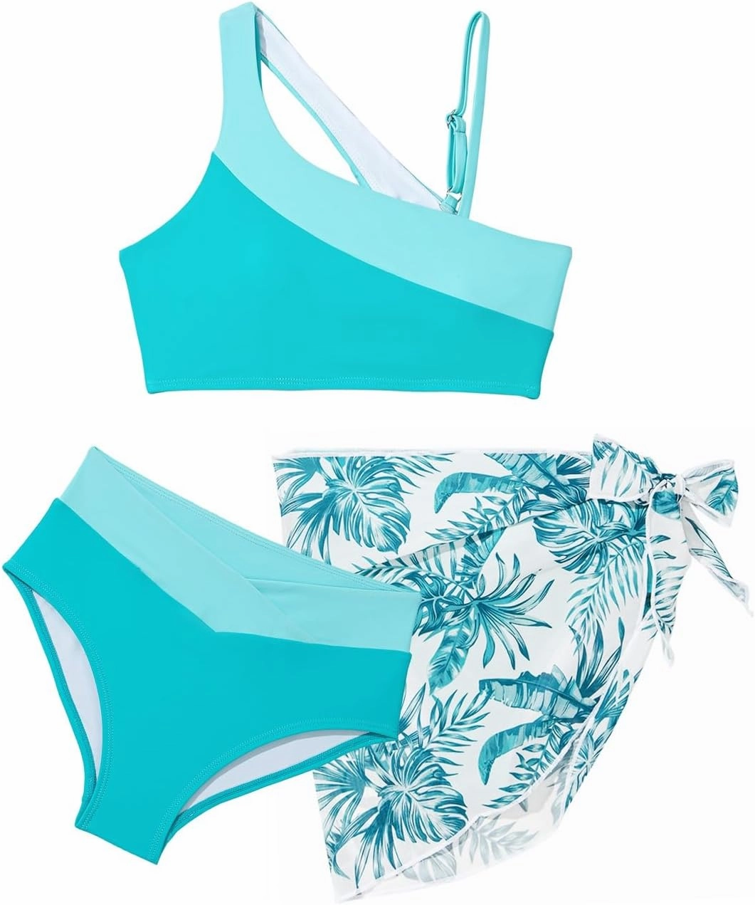 blibean Teen Girls 2025 Swimsuits Tween Kids Cutout Bathing Suits Bikini Set Size 6-15 Years