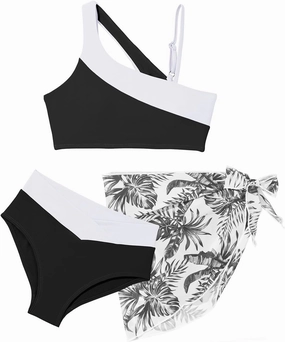 blibean Teen Girls 2025 Swimsuits Tween Kids Cutout Bathing Suits Bikini Set Size 6-15 Years