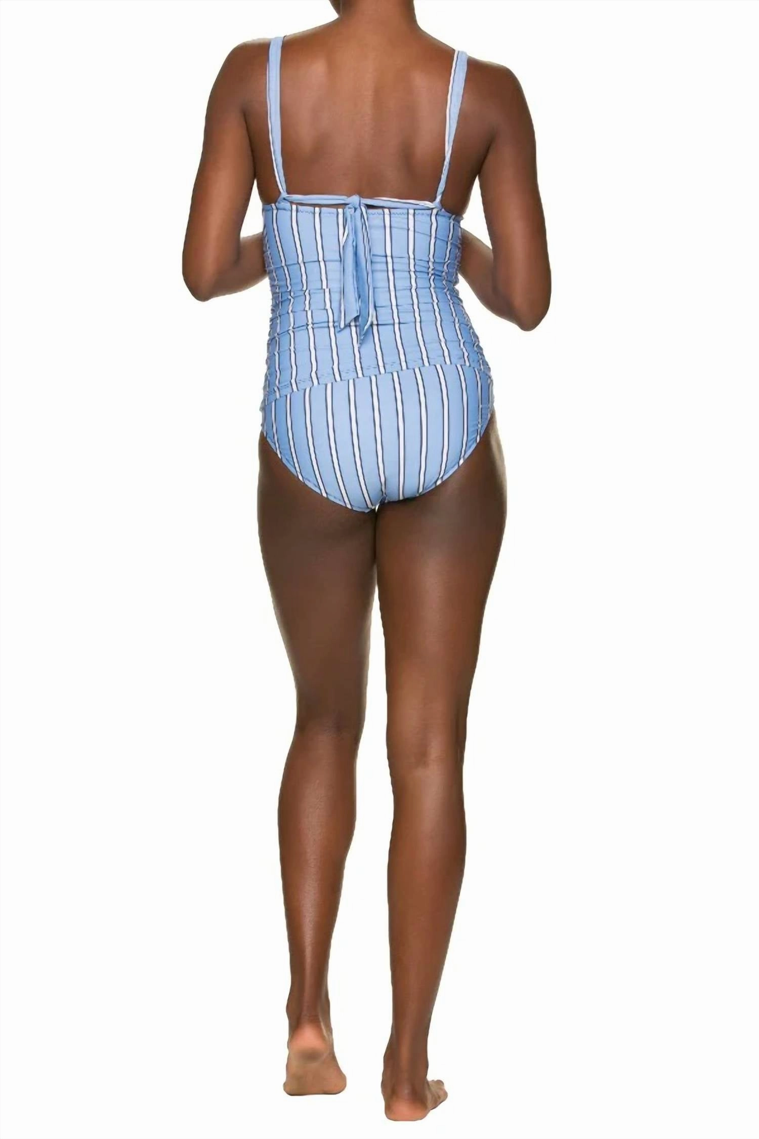 Bold Stripe Convertible Tankini Top