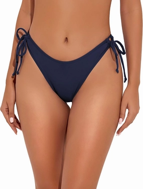 Bonneuitbebe Bikini Bottoms for Women Tie Side Bathing Suit Bottom with Minimal Coverage Cheeky Brazilian Swimwear Bottom