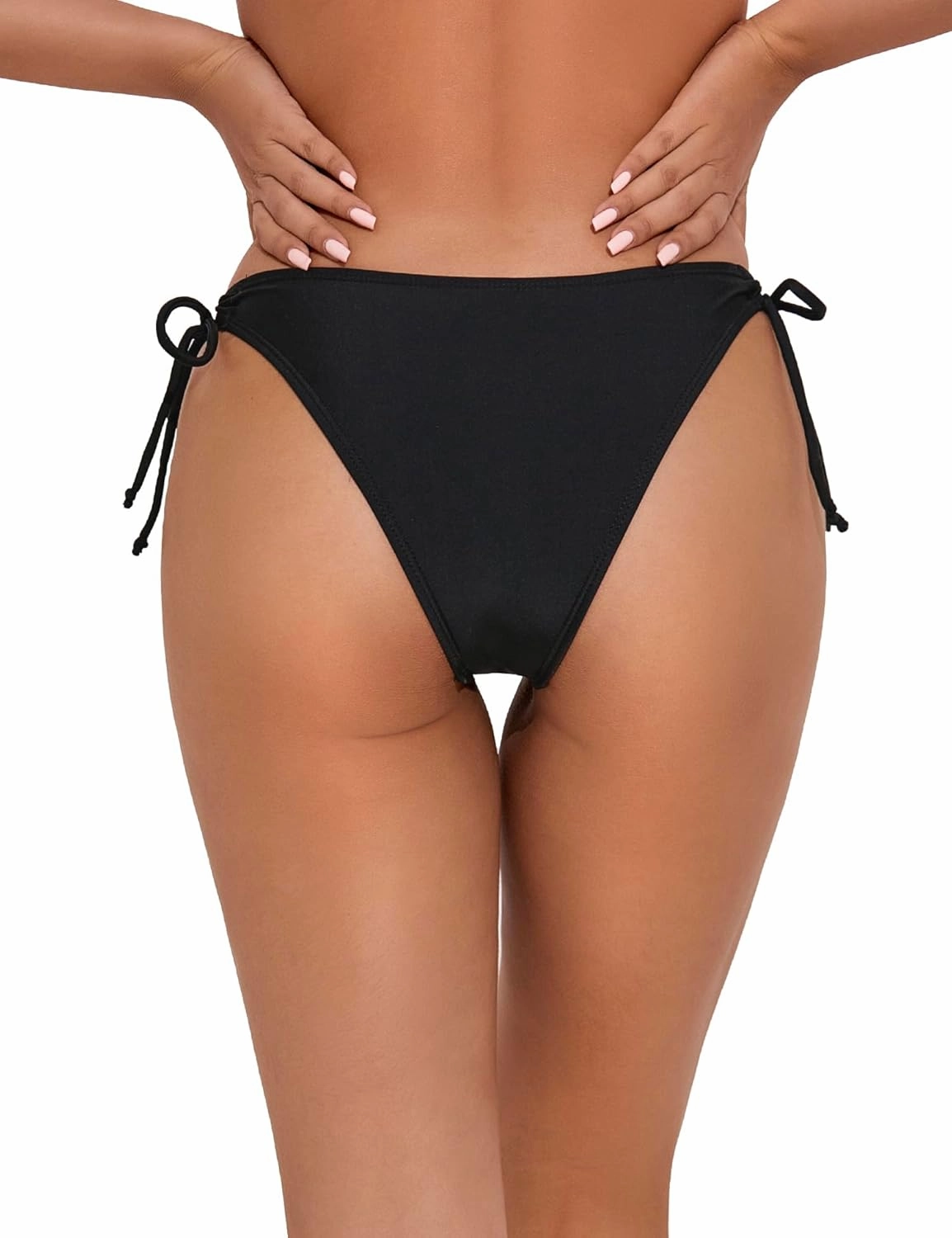 Bonneuitbebe Bikini Bottoms for Women Tie Side Bathing Suit Bottom with Minimal Coverage Cheeky Brazilian Swimwear Bottom