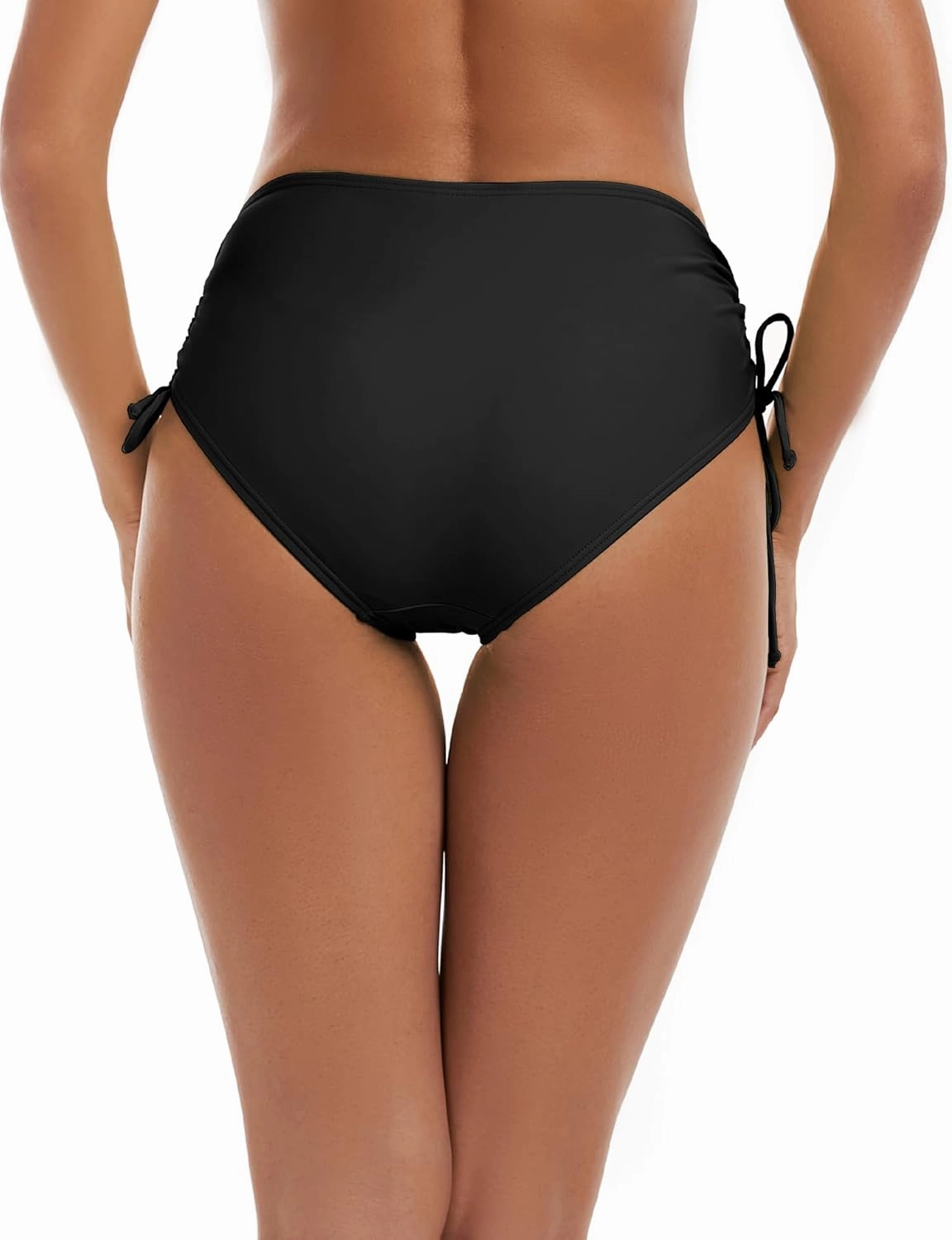 Bonneuitbebe Women's Bikini Bottoms Full Coverage Swim Bottoms Mid Waisted Swimsuit Bathing Suit Bottom
