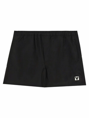 Boxer Swimsuit With Elastic Waistband