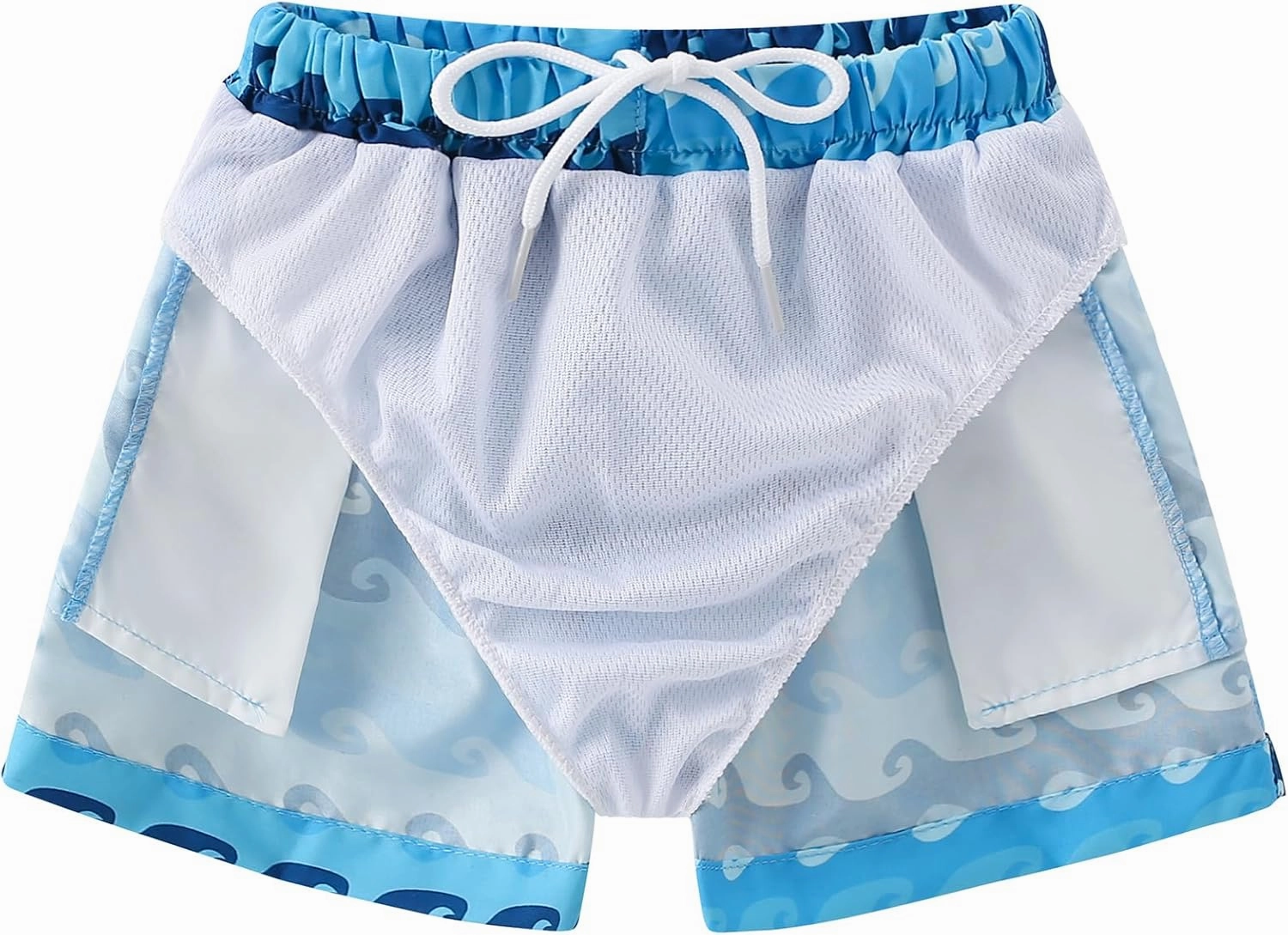 Boys Swim Trunks Toddler Broad Swim Shorts Quick Dry Kids Bathing Suit Boy Swimsuit Set with Pockets