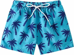 Boys Swim Trunks Toddler Broad Swim Shorts Quick Dry Kids Bathing Suit Boy Swimsuit Set with Pockets