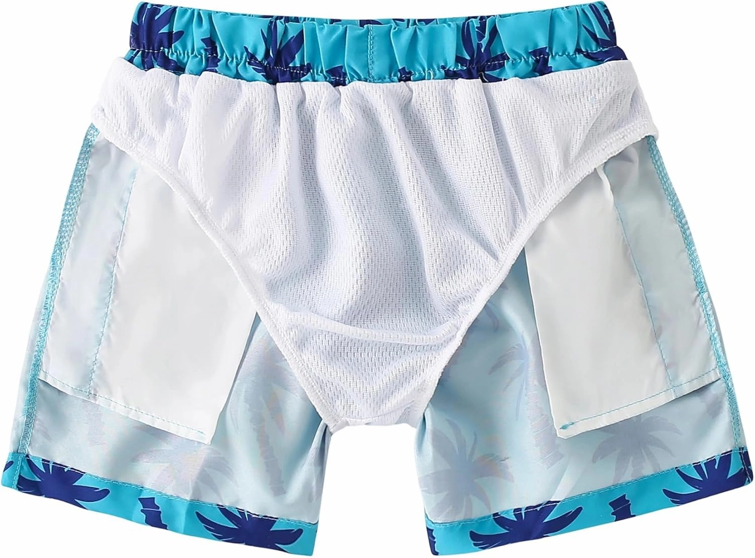 Boys Swim Trunks Toddler Broad Swim Shorts Quick Dry Kids Bathing Suit Boy Swimsuit Set with Pockets