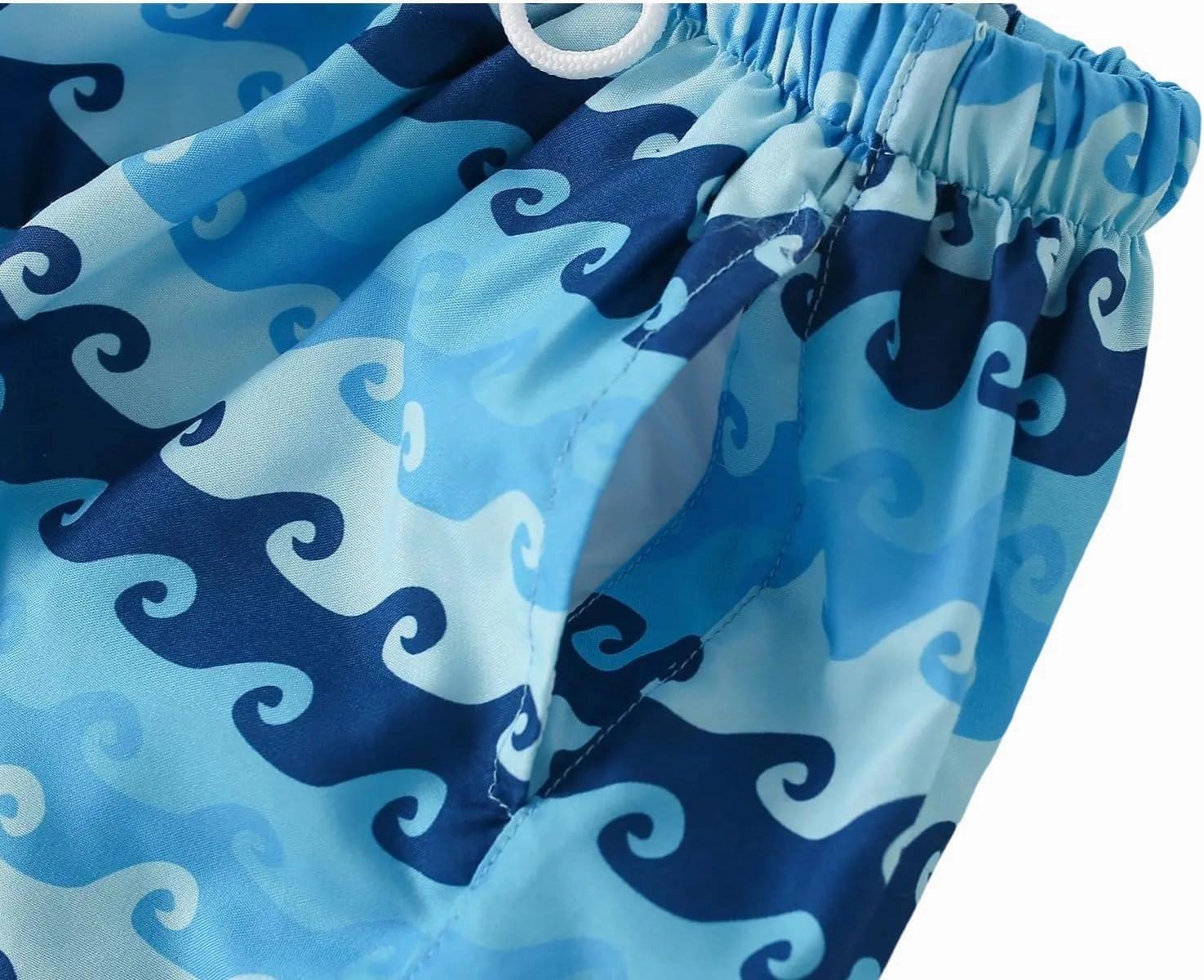 Boys Swim Trunks Toddler Broad Swim Shorts Quick Dry Kids Bathing Suit Boy Swimsuit Set with Pockets