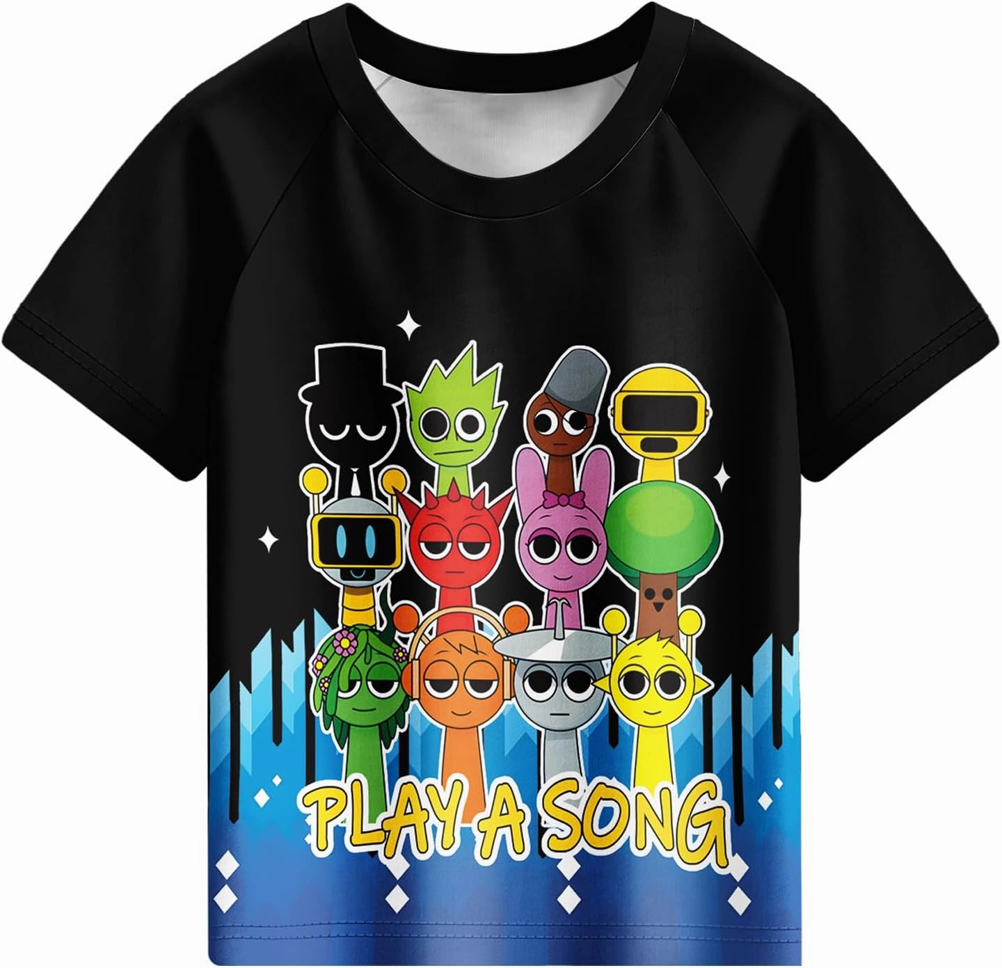 Boys Swimwear 3Pcs Sets Kids Music Game Tee Swimsuit with Swimming Cap for 5-12Y Adventure Child Clothes