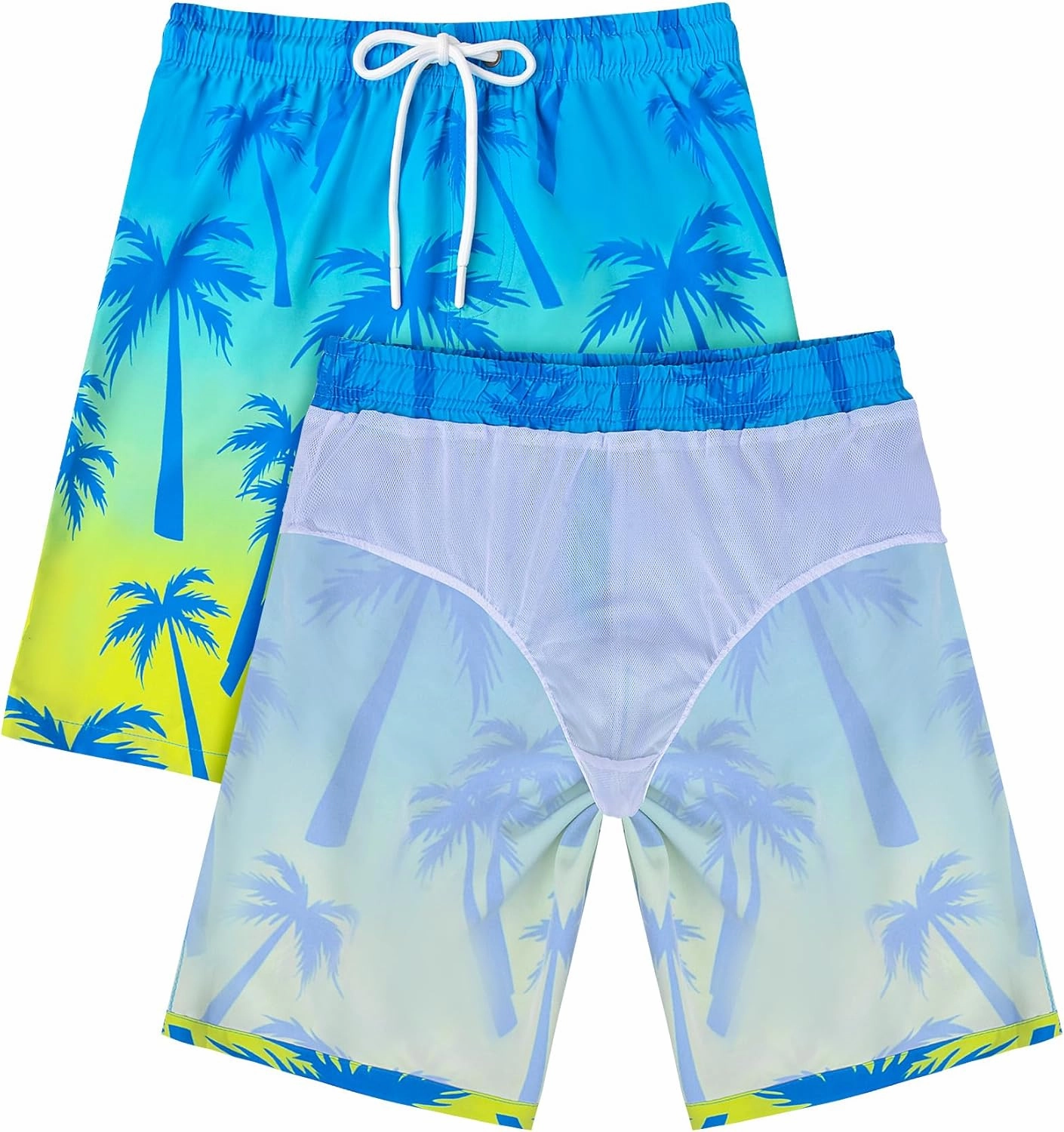 Boys Two Piece Rash Guard and Swim Trunks Outfit Set Kids Short Sleeve Swimsuit