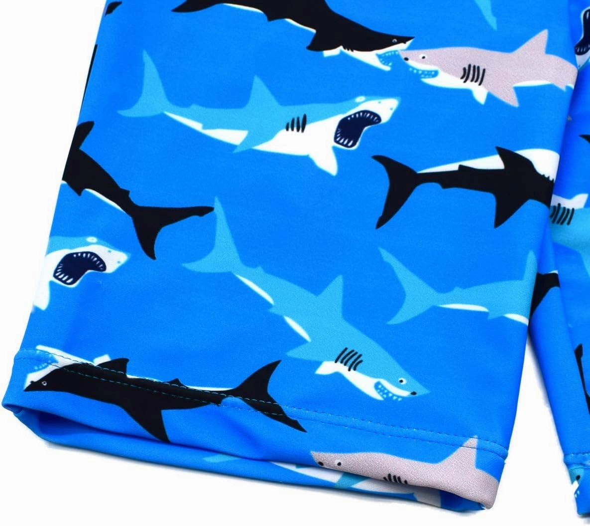 Boys Two Piece Rash Guard Swimsuits Kids Long Sleeve Sunsuit Swimwear Sets