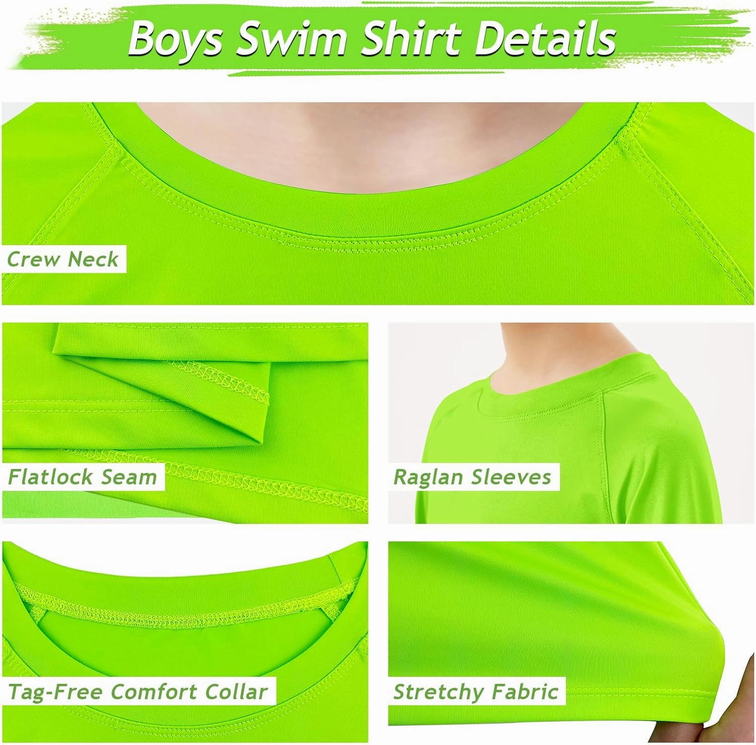Boys UPF 50  Rash Guard Long Sleeve Swim Shirt UV Sun Protection Swimsuit SPF Water Surfing Sun Shirts for Boy Kids Quick Dry