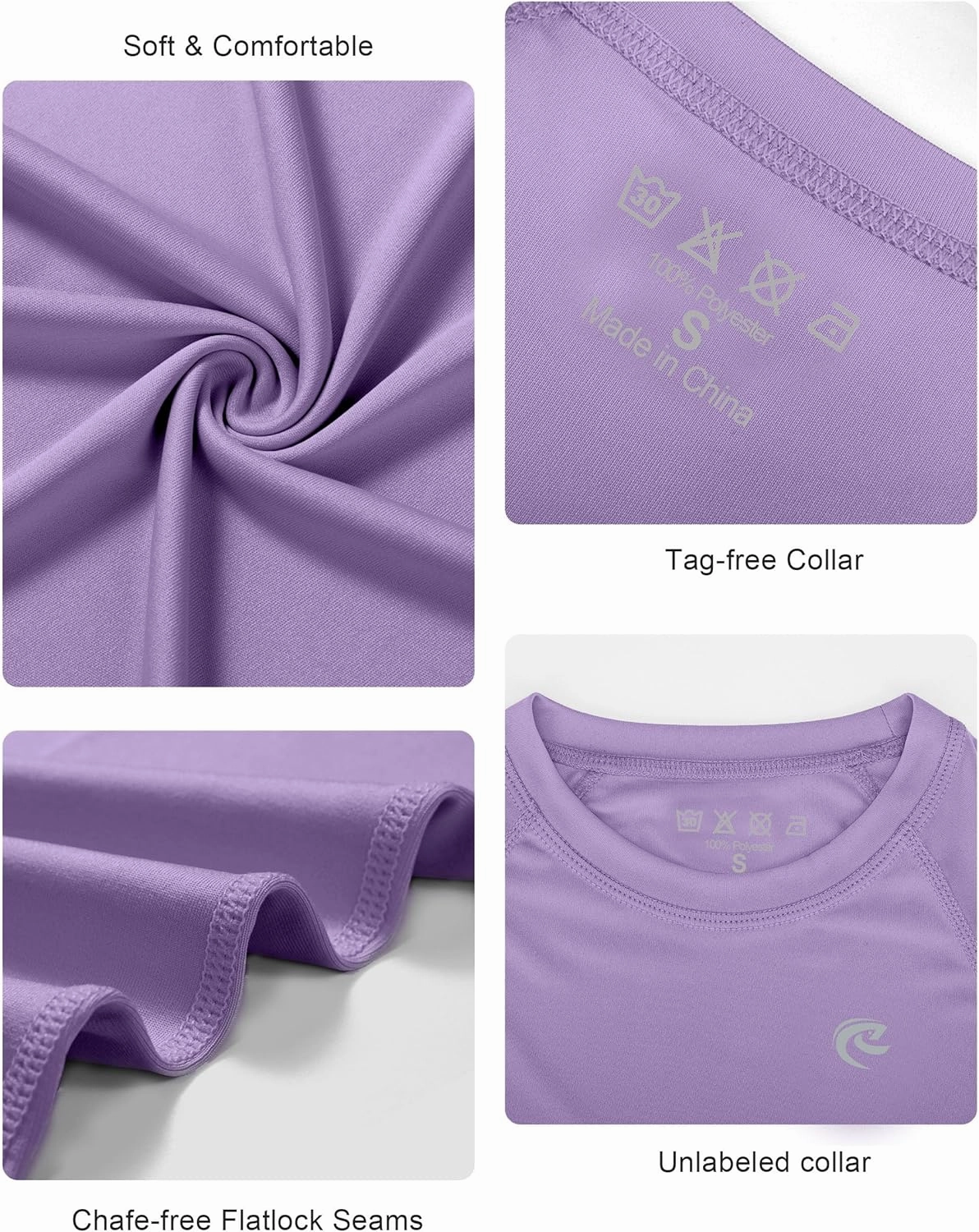 Boys UPF 50  Swim Shirt Long Sleeve, 1 or 2 Pack UV Sun Protection Rash Guard, Youth Kids SPF Water Shirts for Beach Surf