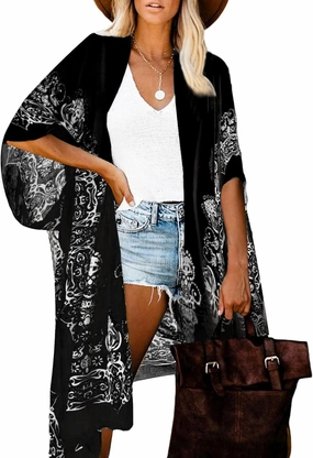 Breezy Lane Kimonos for Women Swimsuit Coverups Beach Cover Up Swimwear Cardigan Summer