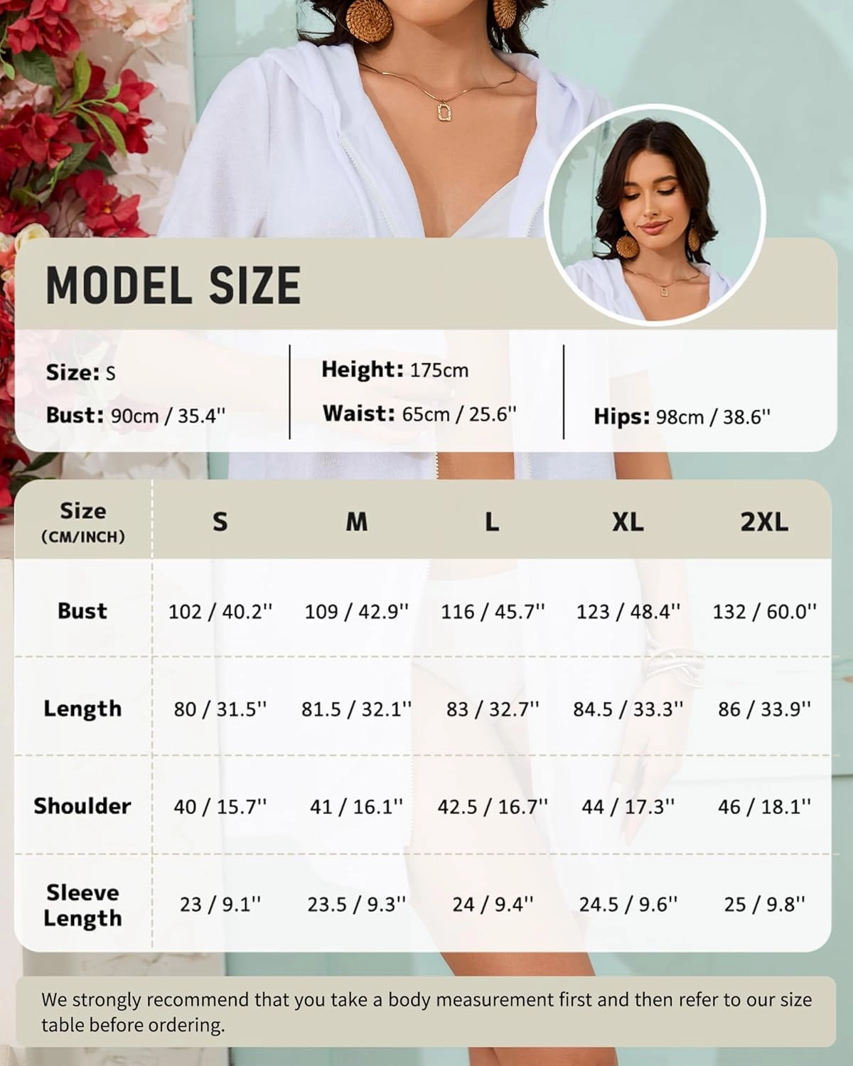 Bsubseach Terry Cloth Cover Up - Women 2025 Zipper Swimsuit Coverup Hooded Swim Robes Beach Coverups with Pockets