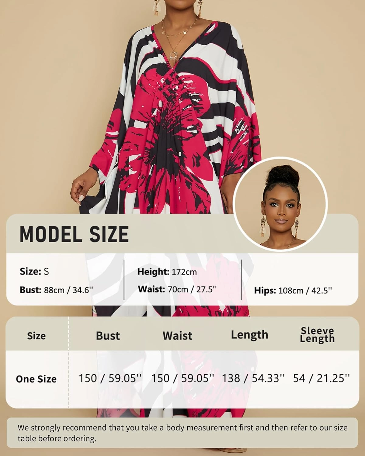 Bsubseach Women Floral Print Kaftan Dresses Plus Size Swimsuit Coverup 2025 Summer Bathing Suit Caftan Loungewear Beach Dress